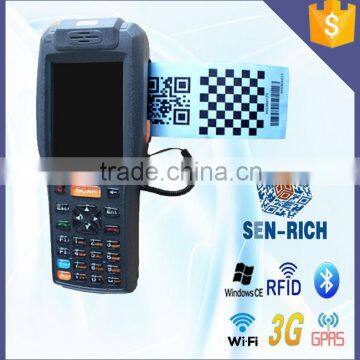 WinCE6.0 Handheld Data Barcode Scanner PDA with NFC Reader / Thermal Printer / WIFI / 3G