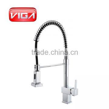 Good Quality Kitchen Mixer SS304 Spring Chrome Upc 61-9 Nsf Pull Down Kitchen Faucet photo-6