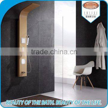 Durable luxury multi-functional aluminum-alloy shower panel shower column