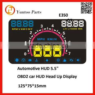 universal latest factory price 5.5" OBD2 car HUD Head Up Display speed apply to cars