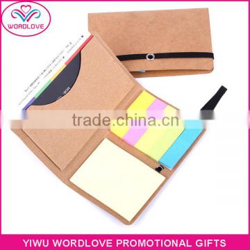 Sticky Memo Pad with Pen, Custom Sticky Note Memo Set, Note Pad With Cover