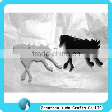 manufacturer acrylic shapes horse shape jewelry keychain plexiglass laser cutting supplier