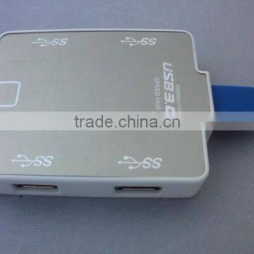 High Speed USB3.0 HUB 4Ports 5Gbps Splitter Power Adapter photo-4