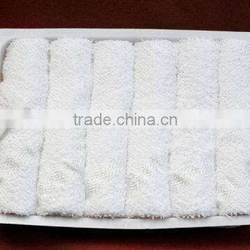 100% cotton airline hand towels for hot and cold use