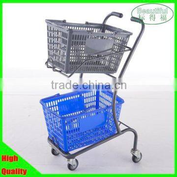 Supermarket shopping trolley with basket,Shopping Cart