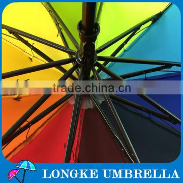 fashion design 3 fold rainbow umbrella colorful