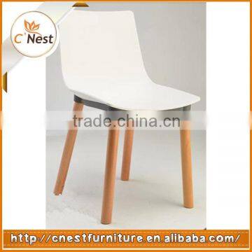 Modern Restaurant Dining Furniture Wood Legs Chair