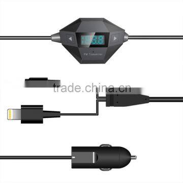 Car FM Transmitter with Hands-Free New Feature