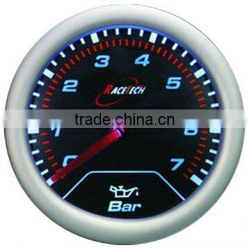 52mm smoke lens / super white led electrical Oil Pressure gauge
