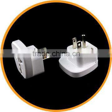 Dailyetech Universal UK AUS EURO to USA Canada Taiwan Grounded Travel Adapter AC Power Plug CE Certificate