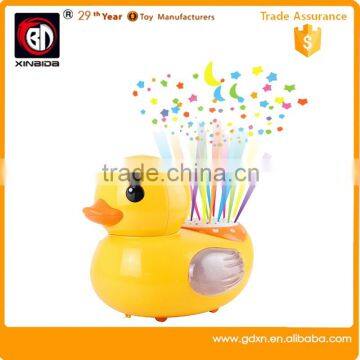 Yellow duck kids learning toy learning machine