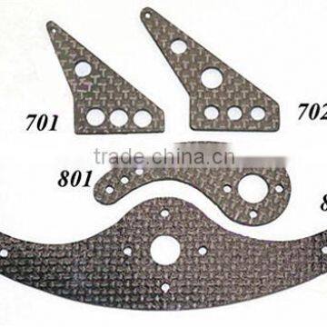 RC Aircraft Parts 2 holes/ 3 holes Black Carbon Fiber Horns Waist type Carbon Fiber Rocker Arm
