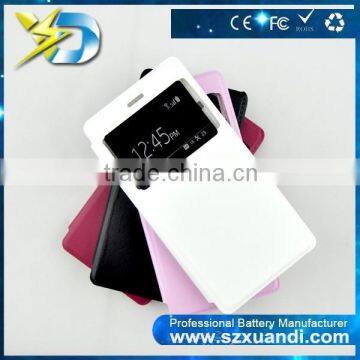 android phone china suppliers window style Leather materital Phone Case for mi4