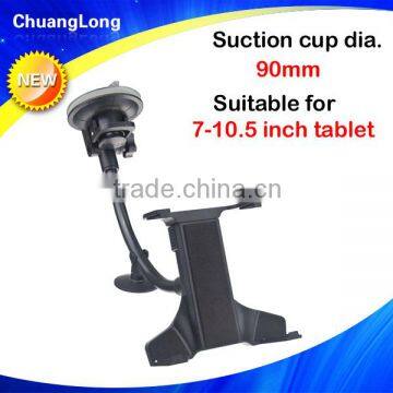 New anti-shock big suction cup flexible gooseneck universal tablet mount for 7-10.5 inch tablet PC