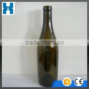 WHOLESLAE CHEAP GLASS WINE BOTTLE WITH CORK 750ML