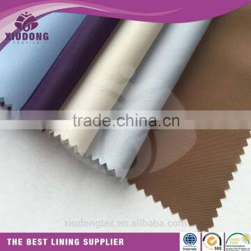 100% polyester 210T taffeta poly lining garment fabric