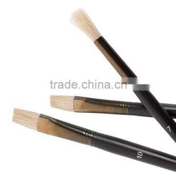 Order Professional Natural Bristle Artist Piantbrush Stencil Brush Oil Paint Brush Art Set For Acrylic And Oil Artistic Painting