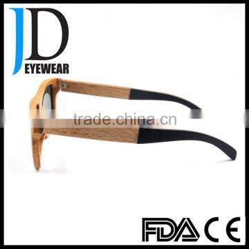 Wholesale 2016 Hinge Wood Sunglasses Anti-reflection Mirror Lenses Sunglasses