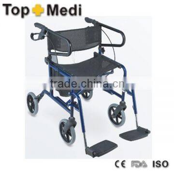 Rehabilitation Therapy suppliers topmedi lightweight 4 wheel folding rollator walker