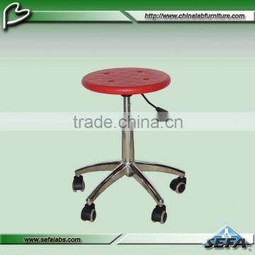 Modern Design Adjustable Lab Swivel Round Stool / Chairs with Wheels