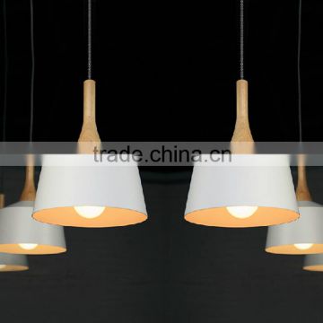 aluminum wooden pendant morden chandelier simple style drop light