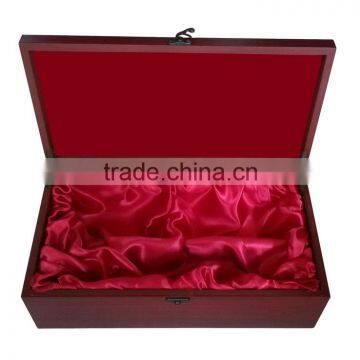 Chinese Factories Wholesale Custom High-grade Wooden Gift Boxes, Deep Red Storage Box