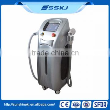 Hori Naevus Removal 2 In 1 Long Pulse Nd Yag Laser Hair Removal Machine With CE Q Switch Laser Machine