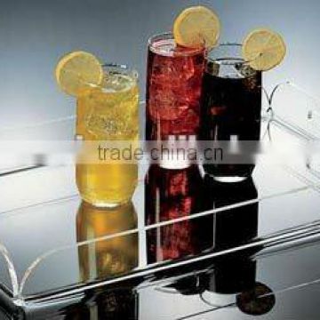 clear acrylic tray with handle