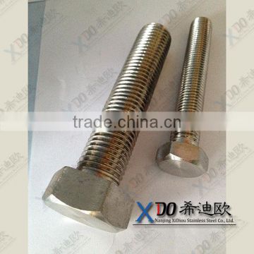 Zeron100 / S32760 duplex stainless steel fastener din 933 full thread hex bolt