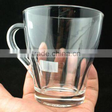 high quality crystal glass cup set with display