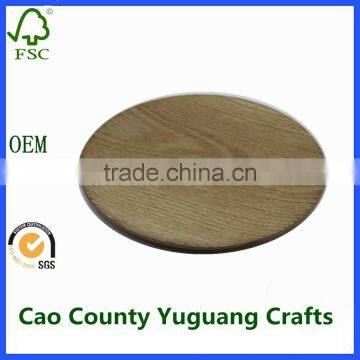 Round Wooden Tray Cheap Wood Trays for Ottomans photo-2