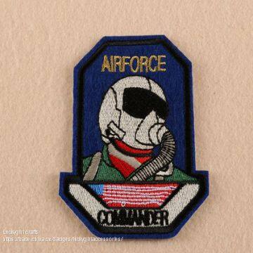 Горячая продажа индивидуально изготовленных эмблем на одежде в виде вышивки/вышивных значков на одежде photo-5