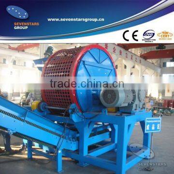 Waste tire recycling machinery