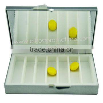 7 Compartments Lockable Metal Pill Box photo-3