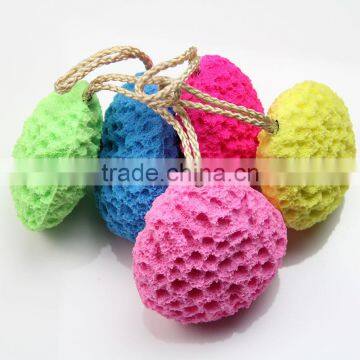 Yellow Bath Sponge Exfoliating Body Sponge Scrubbing Tools photo-5