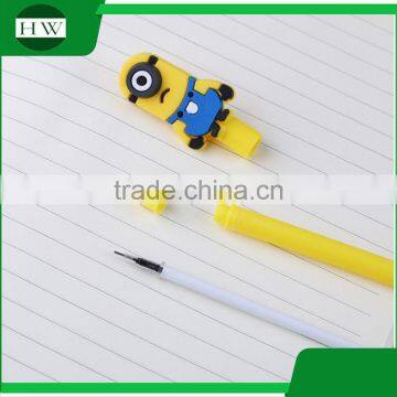 Promotional Wholesale Cheap Funny School Office Stationery Mini Cartoon Plastic Minions Roller Ball Point Pen photo-3