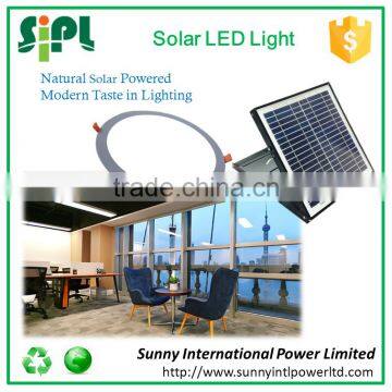 Solar Home Lighting Dia. 300x12mm Round LED Panel Light Powered by 15w Solar Panel photo-2
