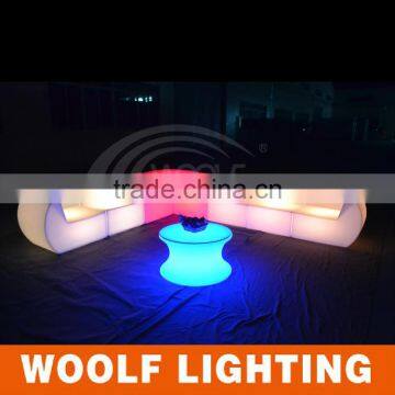 Popular Modern Hotel Leisure LED Light Up Sofa Furniture photo-3