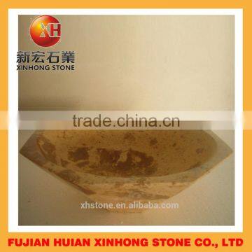 Indoor and Outdoor Used Deep Marble Stone Basin in Beige Stone photo-4