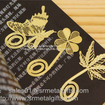 Chemical Etching Brass Bookmarks From China Etching Process Factory photo-2