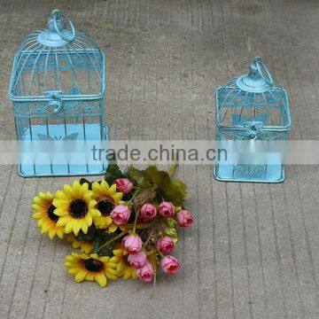 Butterfly Antique Blue Decorative Wholesale Bird Cages photo-2