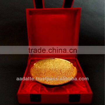 Gold Plated Gift Item Beautiful Home Decoration Gold Plated Bowl photo-3