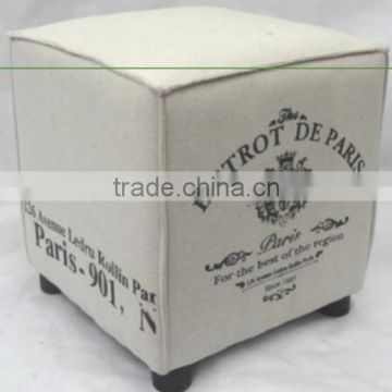 Store More Portable Fabric Upholstered Foot Stool