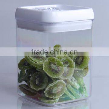 high quality 1700ml food grade BPA free plastic cookie jar/clear plastic jar/plastic cream jar