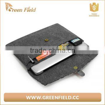 Beige Wool Felt Clutch Bag, Elegant Felt Clutch for Woman photo-5