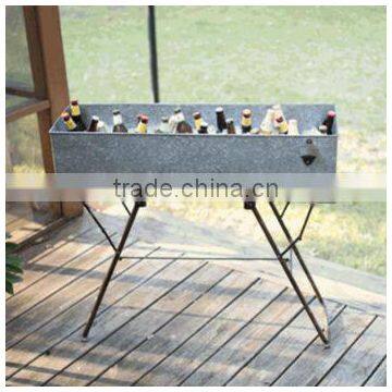 Galvanized Drink Tub With Stand | Galvanized Party Tub With Stand