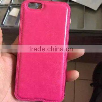 Good Design Metal Frame PU Leather Phone Case For Iphone6, Metal Frame Case PU Leather Back Phone Case For Iphone6 photo-3