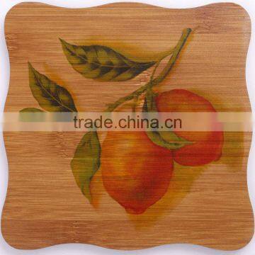 Supply creative fashion Square bamboo cup mat /insulation pad