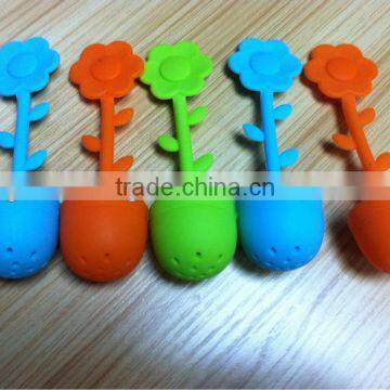 Flower Shape Tea Infuser/ Silicone Tea Strainer photo-2