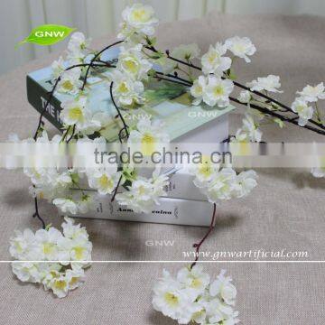 GNW BLB-CH1605006 Hot Boutique Artificial Flower White Long Stem Silk Cherry Blossom photo-2
